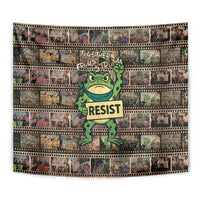 Resist Frog Tapestry Protest Free Portland LT05