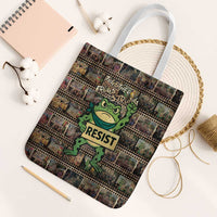 Resist Frog Tote Bag Protest Free Portland LT05