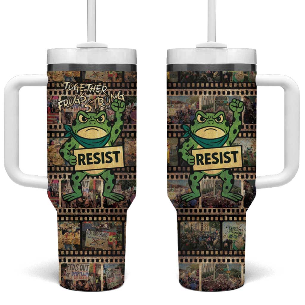 Resist Frog Tumbler With Handle Protest Free Portland LT05