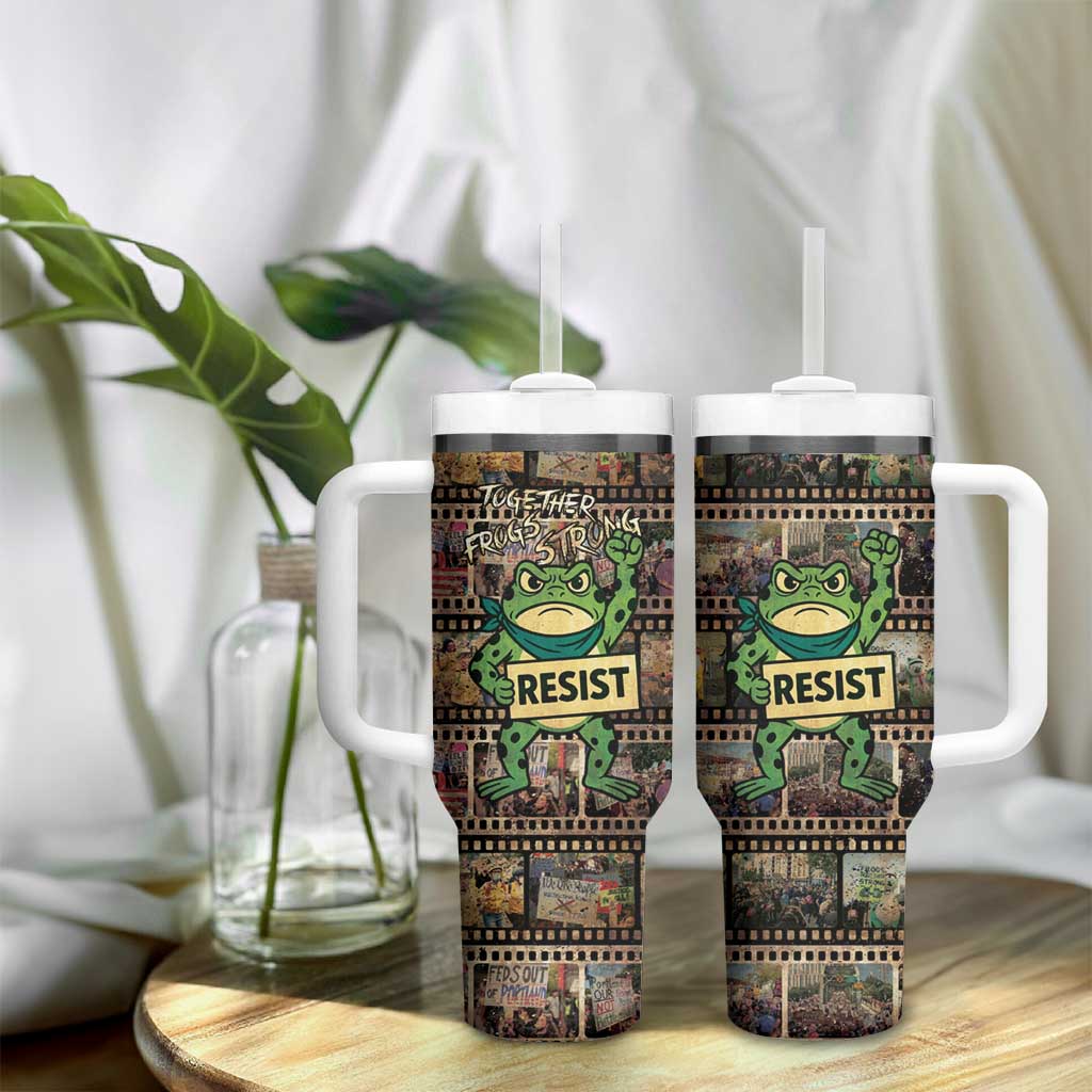 Resist Frog Tumbler With Handle Protest Free Portland LT05