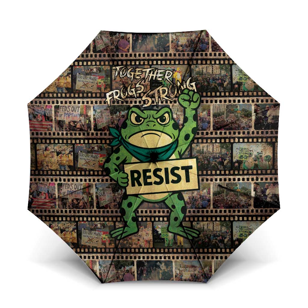 Resist Frog Umbrella Protest Free Portland LT05
