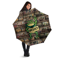 Resist Frog Umbrella Protest Free Portland LT05