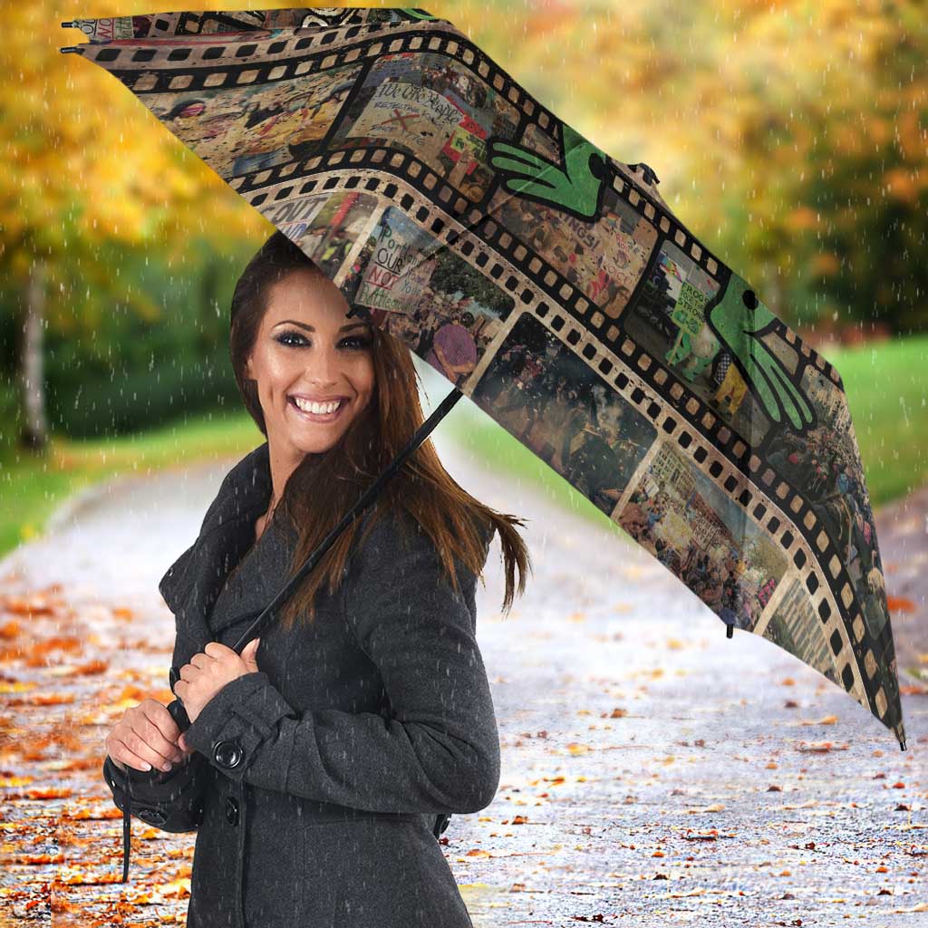 Resist Frog Umbrella Protest Free Portland LT05