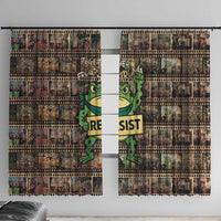 Resist Frog Window Curtain Protest Free Portland LT05