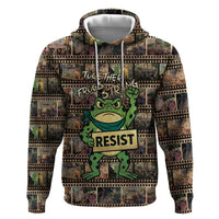 Resist Frog Zip Hoodie Protest Free Portland LT05