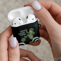 Frogs Against Fascism AirPods Case No Kings Funny Portland Frog Protest - Wonder Print Shop