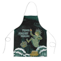 Frogs Against Fascism Apron No Kings Funny Portland Frog Protest - Wonder Print Shop