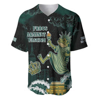 Frogs Against Fascism Baseball Jersey No Kings Funny Portland Frog Protest LT05