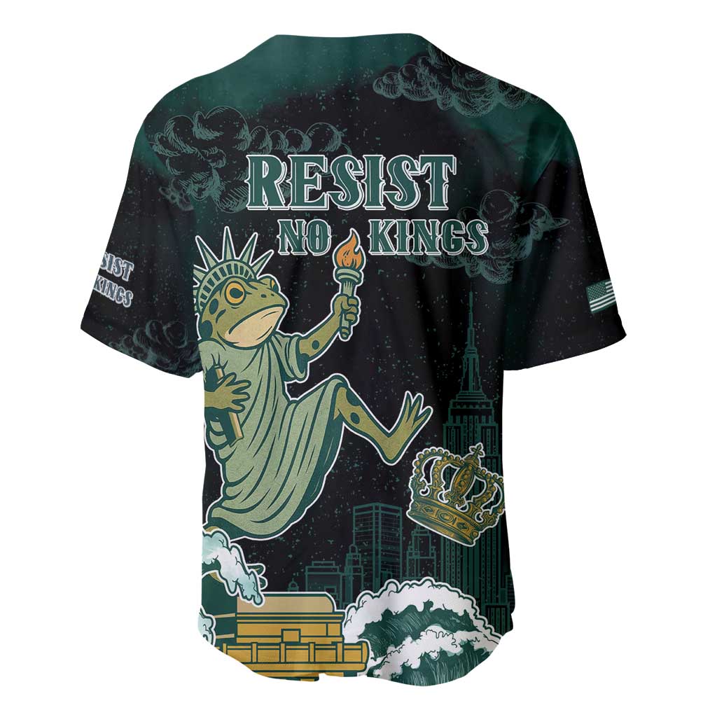 Frogs Against Fascism Baseball Jersey No Kings Funny Portland Frog Protest LT05