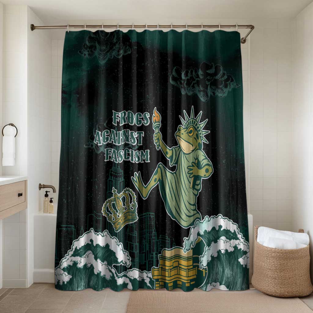 Frogs Against Fascism Bathroom Set No Kings Funny Portland Frog Protest - Wonder Print Shop