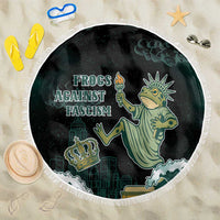 Frogs Against Fascism Beach Blanket No Kings Funny Portland Frog Protest - Wonder Print Shop