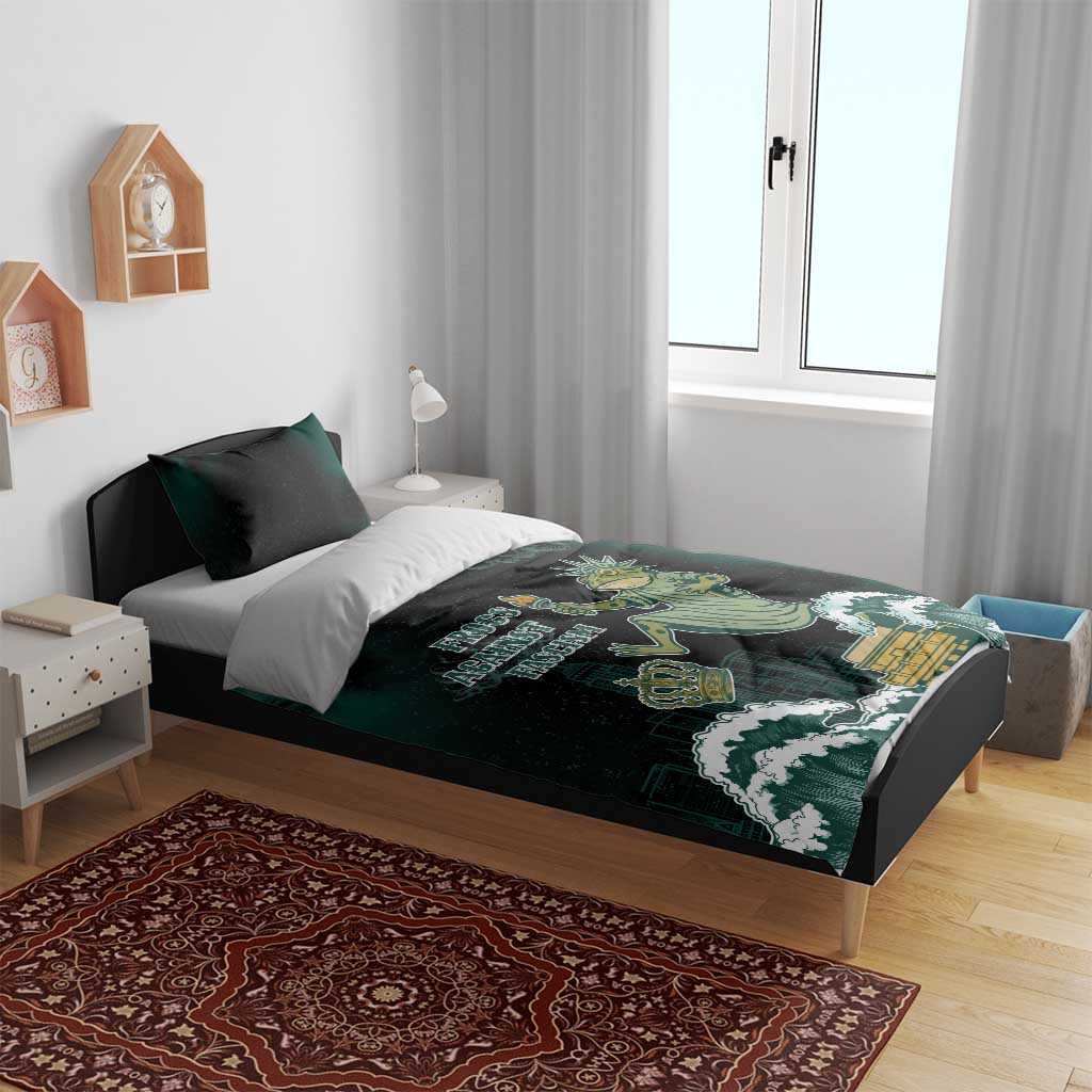 Frogs Against Fascism Bedding Set No Kings Funny Portland Frog Protest - Wonder Print Shop