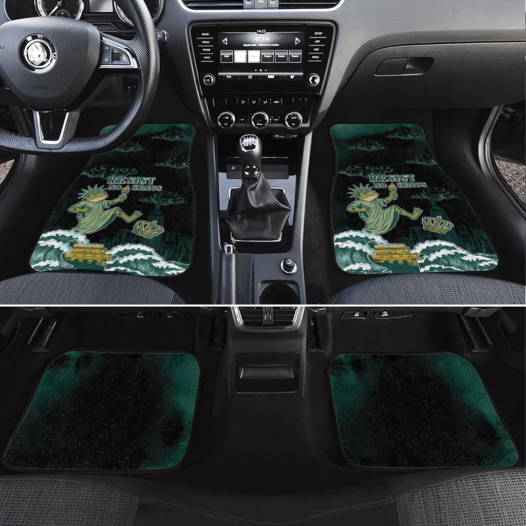 Frogs Against Fascism Car Mats No Kings Funny Portland Frog Protest - Wonder Print Shop