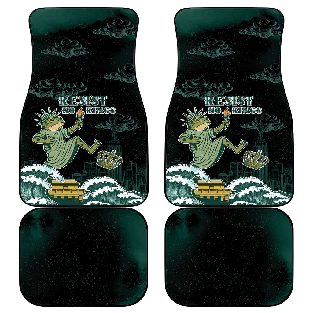 Frogs Against Fascism Car Mats No Kings Funny Portland Frog Protest - Wonder Print Shop
