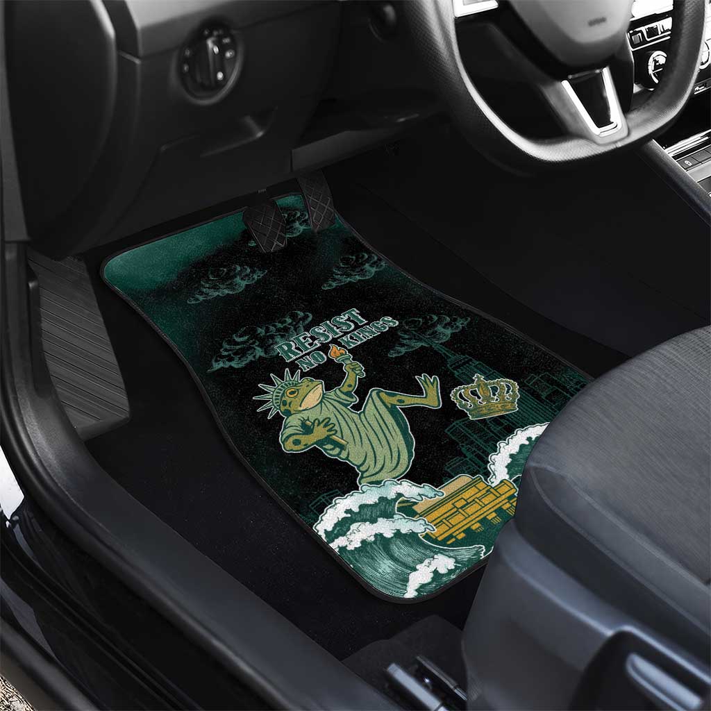 Frogs Against Fascism Car Mats No Kings Funny Portland Frog Protest - Wonder Print Shop