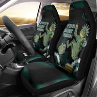 Frogs Against Fascism Car Seat Cover No Kings Funny Portland Frog Protest - Wonder Print Shop