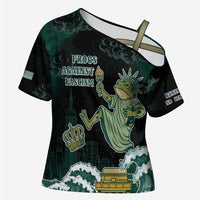 Frogs Against Fascism Cross Shoulder Shirt No Kings Funny Portland Frog Protest - Wonder Print Shop