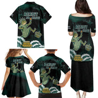 Frogs Against Fascism Family Matching Puletasi and Hawaiian Shirt No Kings Funny Portland Frog Protest - Wonder Print Shop