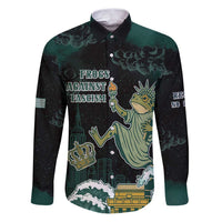 Frogs Against Fascism Family Matching Puletasi and Hawaiian Shirt No Kings Funny Portland Frog Protest - Wonder Print Shop