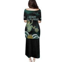 Frogs Against Fascism Family Matching Puletasi and Hawaiian Shirt No Kings Funny Portland Frog Protest - Wonder Print Shop