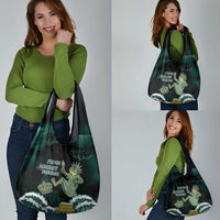 Frogs Against Fascism Grocery Bag No Kings Funny Portland Frog Protest - Wonder Print Shop