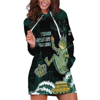 Frogs Against Fascism Hoodie Dress No Kings Funny Portland Frog Protest LT05