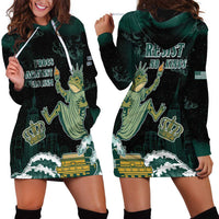 Frogs Against Fascism Hoodie Dress No Kings Funny Portland Frog Protest LT05