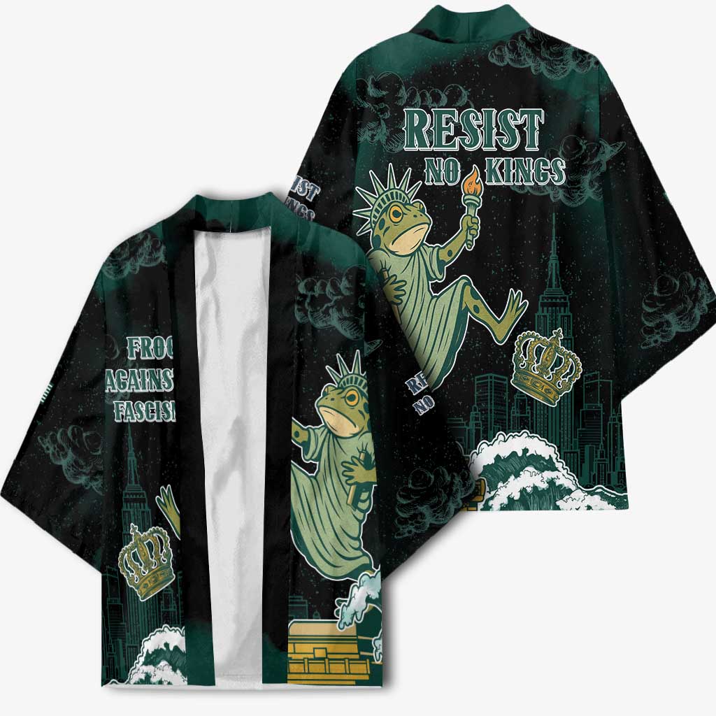 Frogs Against Fascism Kimono No Kings Funny Portland Frog Protest - Wonder Print Shop