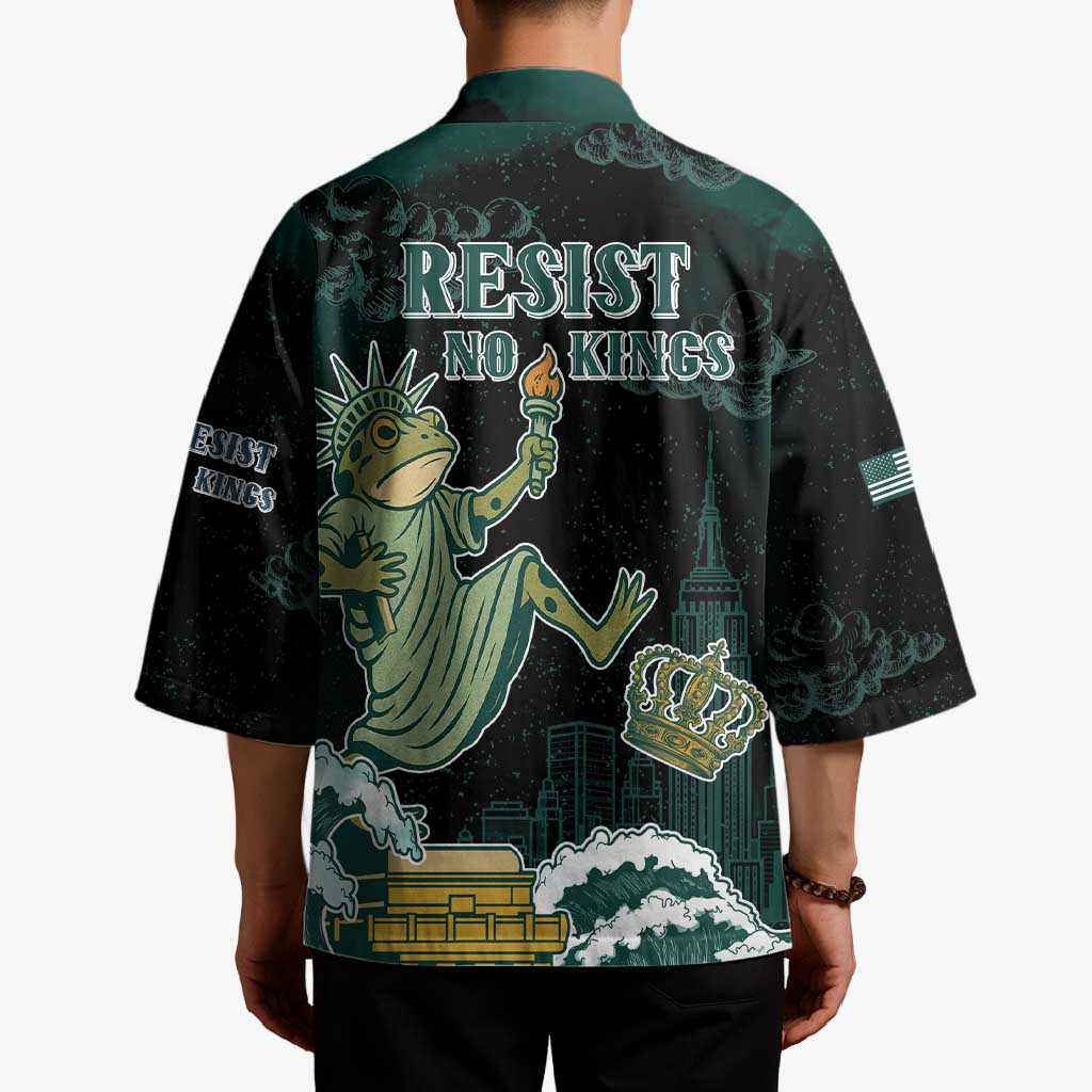 Frogs Against Fascism Kimono No Kings Funny Portland Frog Protest - Wonder Print Shop