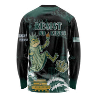 Frogs Against Fascism Long Sleeve Shirt No Kings Funny Portland Frog Protest LT05