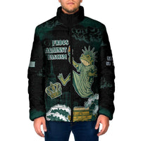Frogs Against Fascism Padded Jacket No Kings Funny Portland Frog Protest - Wonder Print Shop