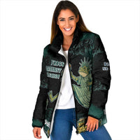 Frogs Against Fascism Padded Jacket No Kings Funny Portland Frog Protest - Wonder Print Shop