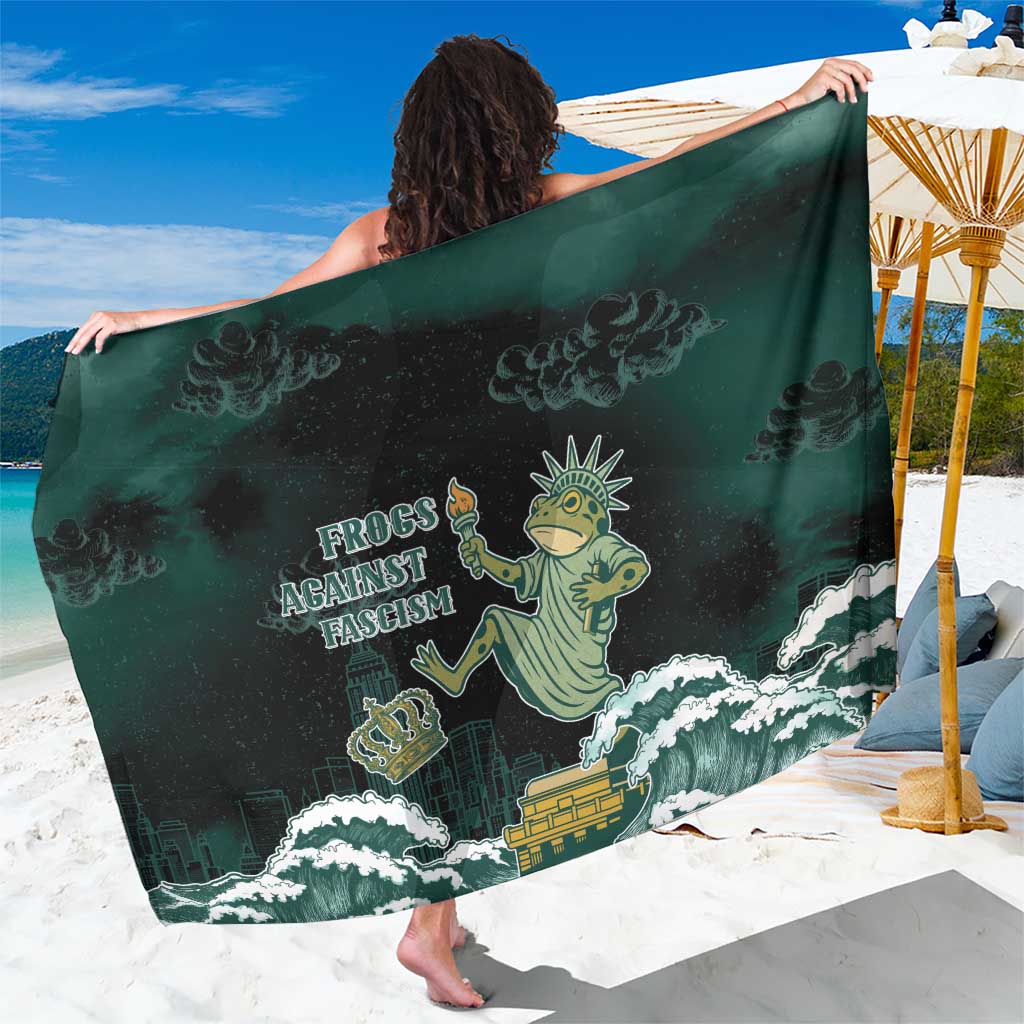 Frogs Against Fascism Sarong No Kings Funny Portland Frog Protest - Wonder Print Shop