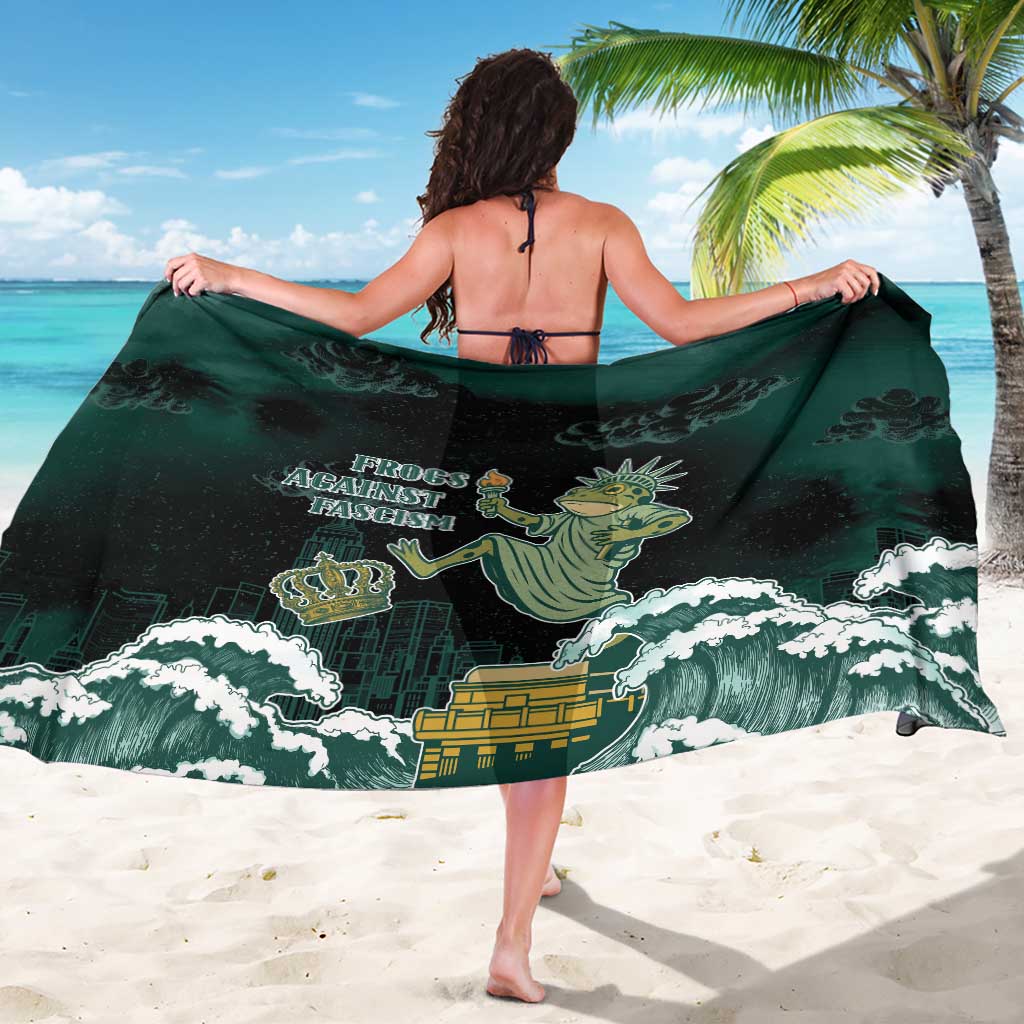 Frogs Against Fascism Sarong No Kings Funny Portland Frog Protest - Wonder Print Shop