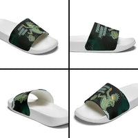 Frogs Against Fascism Slide Sandals No Kings Funny Portland Frog Protest - Wonder Print Shop