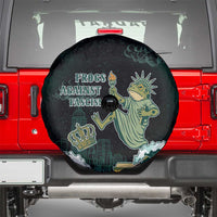 Frogs Against Fascism Spare Tire Cover No Kings Funny Portland Frog Protest - Wonder Print Shop
