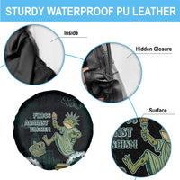 Frogs Against Fascism Spare Tire Cover No Kings Funny Portland Frog Protest - Wonder Print Shop