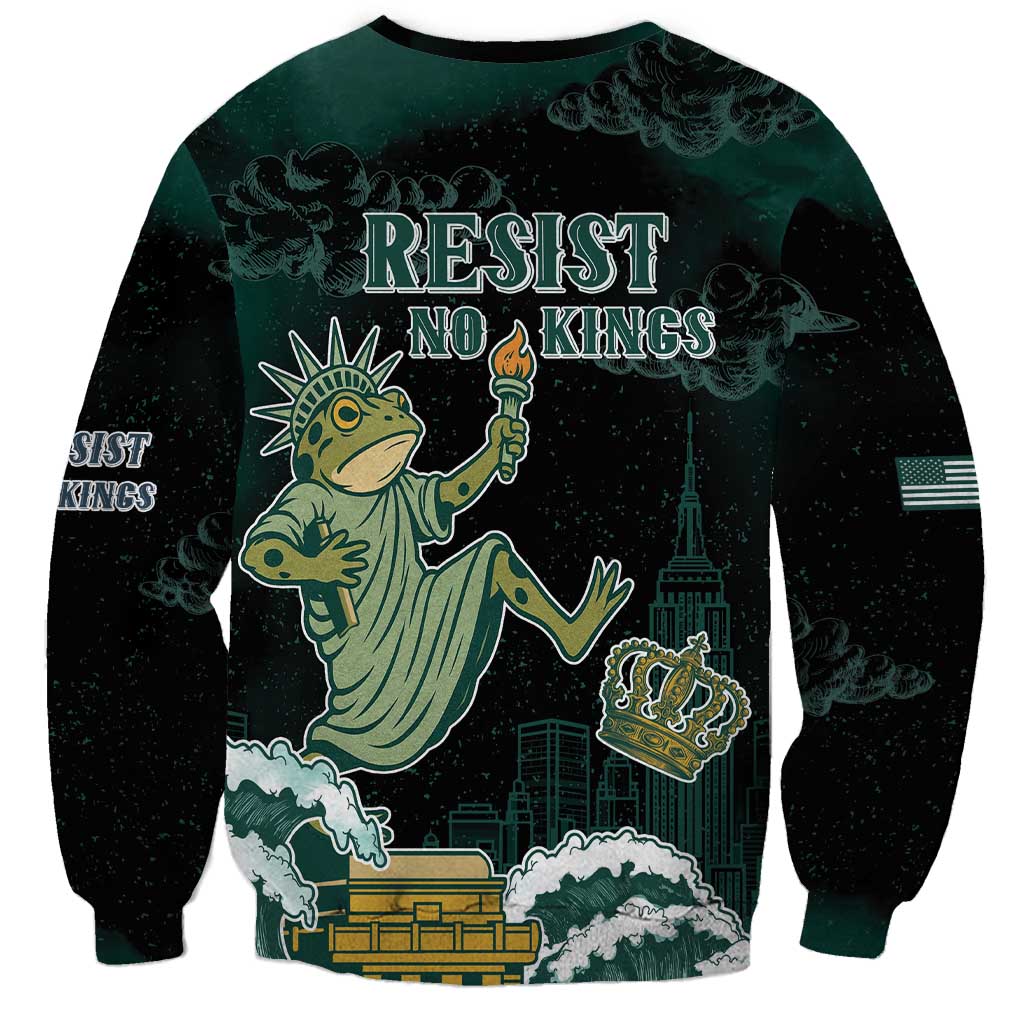 Frogs Against Fascism Sweatshirt No Kings Funny Portland Frog Protest LT05