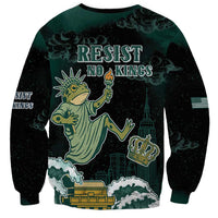 Frogs Against Fascism Sweatshirt No Kings Funny Portland Frog Protest LT05