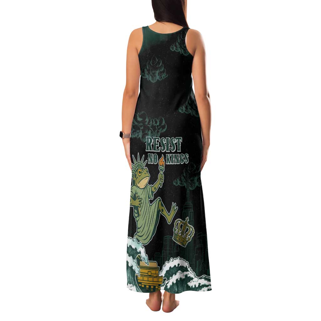 Frogs Against Fascism Tank Maxi Dress No Kings Funny Portland Frog Protest - Wonder Print Shop