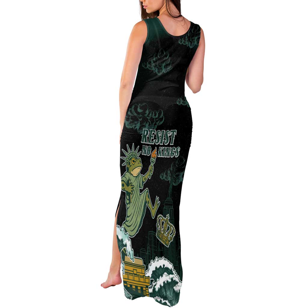 Frogs Against Fascism Tank Maxi Dress No Kings Funny Portland Frog Protest - Wonder Print Shop