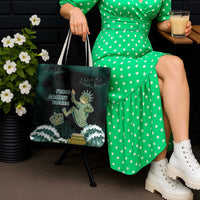 Frogs Against Fascism Tote Bag No Kings Funny Portland Frog Protest - Wonder Print Shop