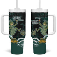 Frogs Against Fascism Tumbler With Handle No Kings Funny Portland Frog Protest - Wonder Print Shop