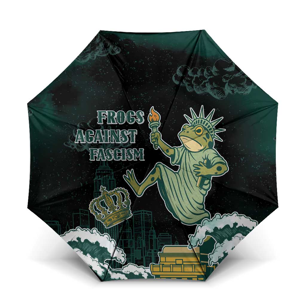 Frogs Against Fascism Umbrella No Kings Funny Portland Frog Protest - Wonder Print Shop