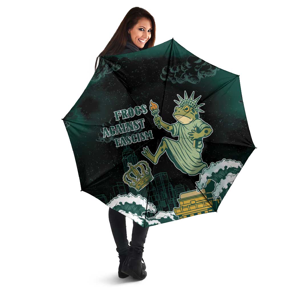 Frogs Against Fascism Umbrella No Kings Funny Portland Frog Protest - Wonder Print Shop
