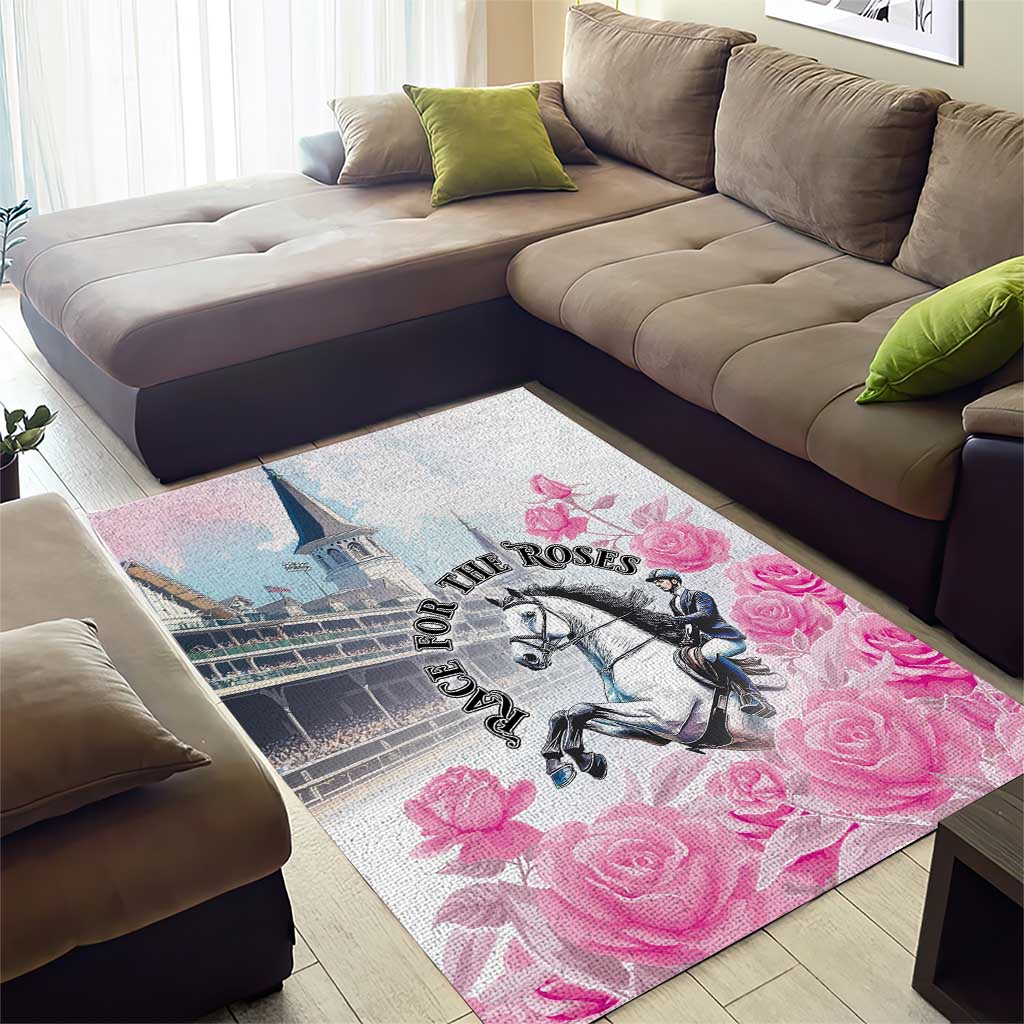 Kentucky Horse Race Area Rug Race For The Roses Churchill Downs