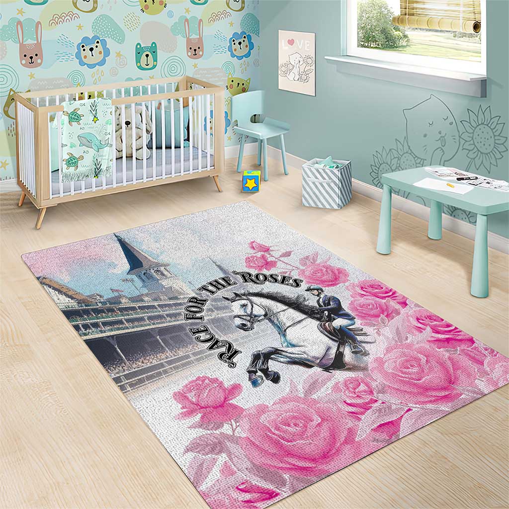 Kentucky Horse Race Area Rug Race For The Roses Churchill Downs