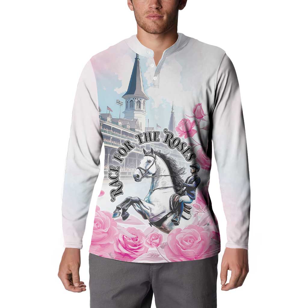 Kentucky Horse Race Button Sweatshirt Race For The Roses Churchill Downs