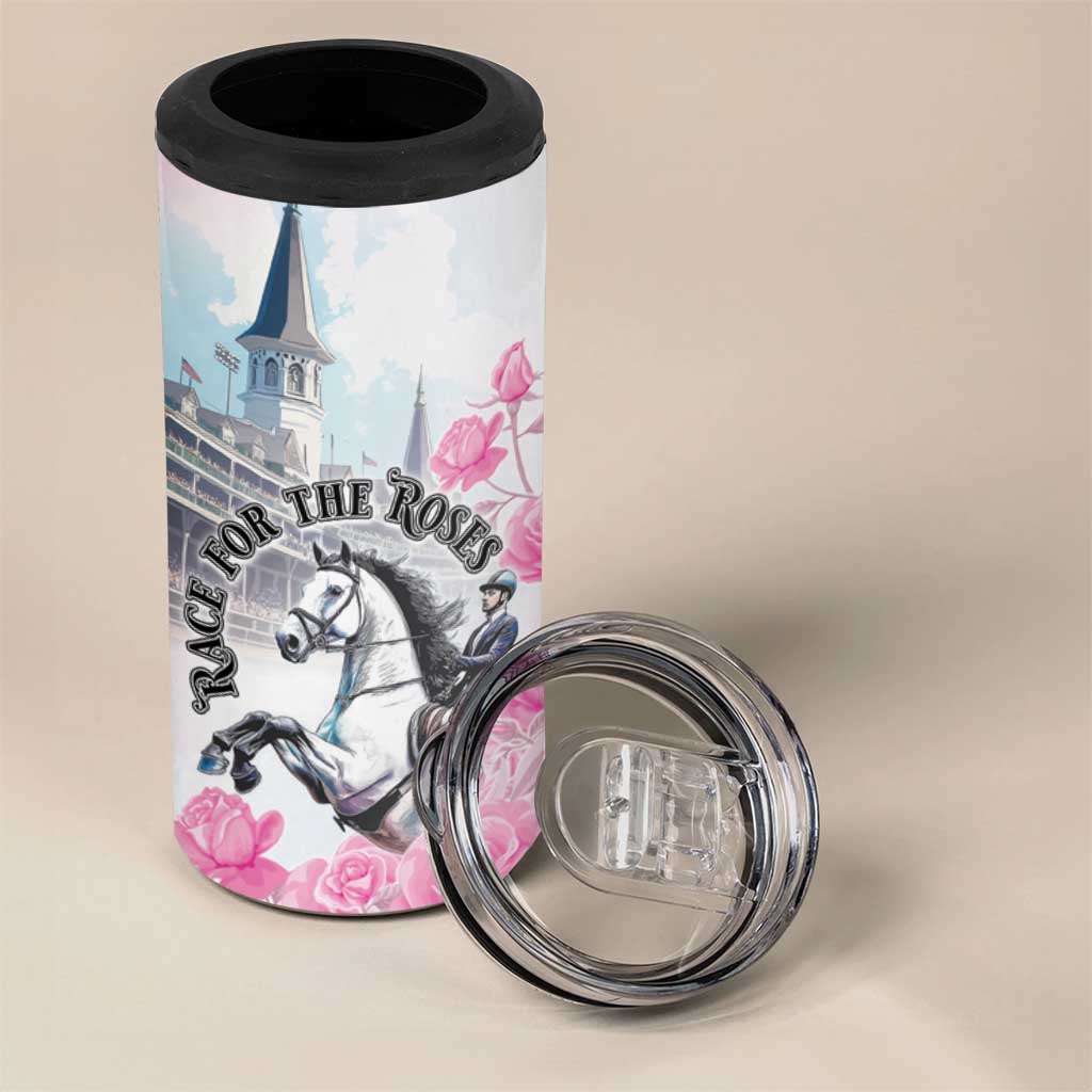 Kentucky Horse Race 4 in 1 Can Cooler Tumbler Race For The Roses Churchill Downs