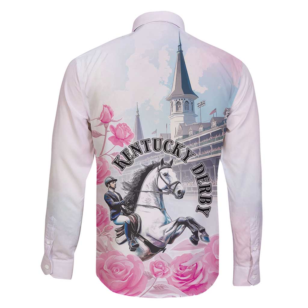 Kentucky Horse Race Family Matching Long Sleeve Bodycon Dress and Hawaiian Shirt Race For The Roses Churchill Downs